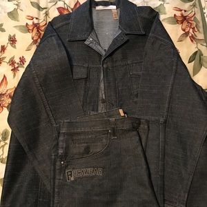 Authentic RocaWear jean outfit with pants/jacket